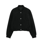 Soft Short Casual Bomber Jacket for Women