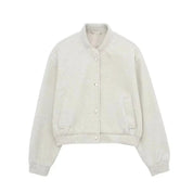 Soft Short Casual Bomber Jacket for Women