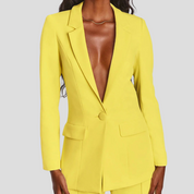 Business Elegant Blazer Set With Pants For Women