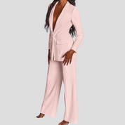 Business Elegant Blazer Set With Pants For Women