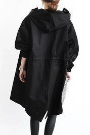 Nicky - Long trench coat with hood
