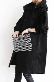 Nicky - Long trench coat with hood