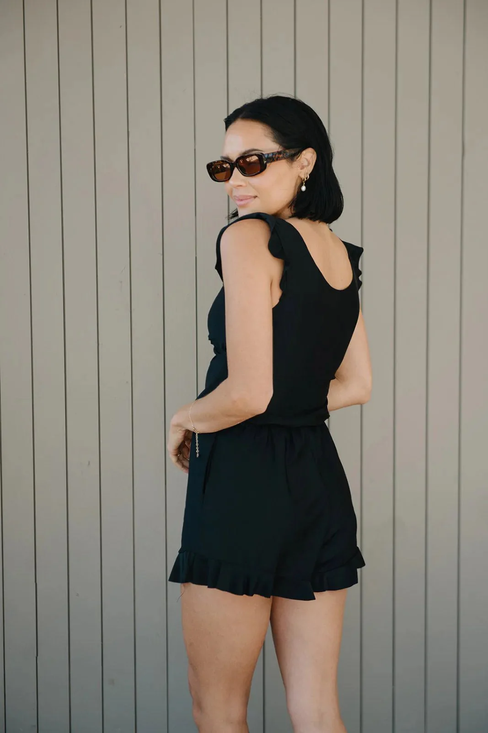 Saar - Swimsuit Playsuit with Built-in Bra