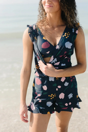 Saar - Swimsuit Playsuit with Built-in Bra