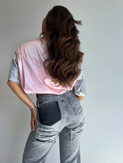 Trendy High-Waisted Jeans For Women With Straight Legs And Ripped Details