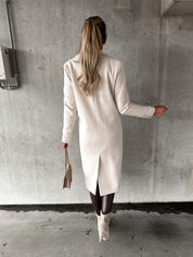Elegant Long Wool Coat for Women