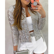 Women's Glitter Jacket with Sequins
