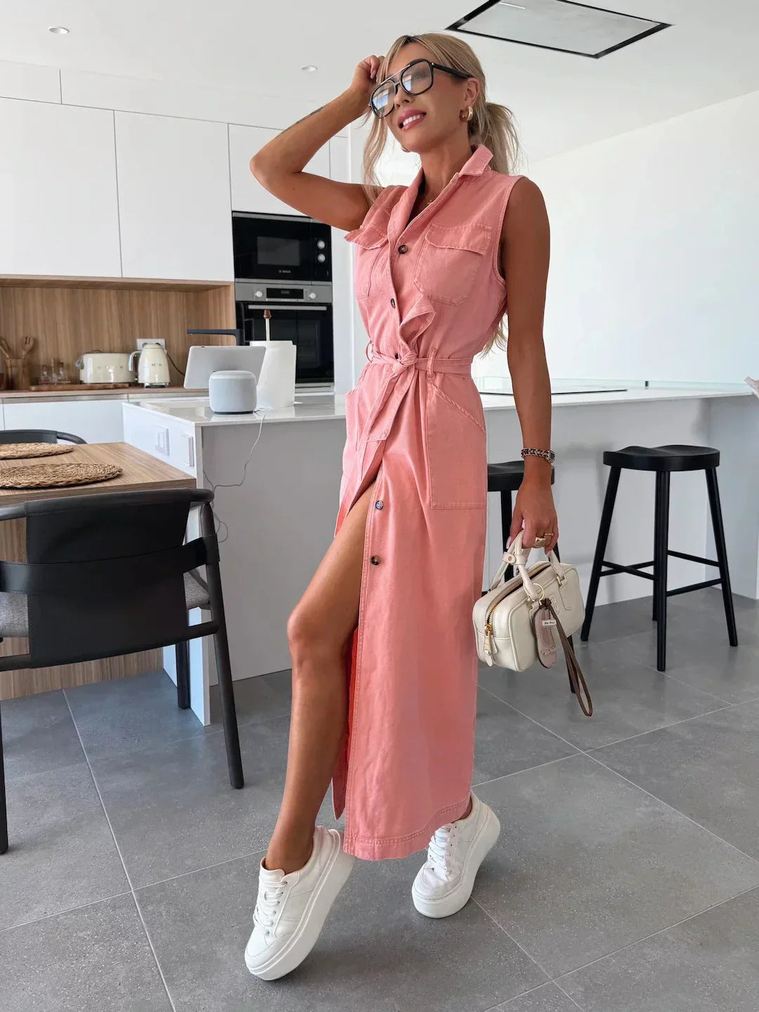 Mirella - Maxi denim dress