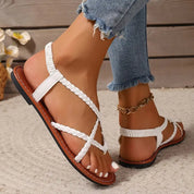 Orthopedic Sandals with Braided Straps for Women