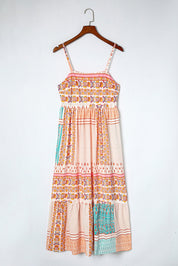 Talia - Boho Maxi Summer Dress with Spaghetti Straps