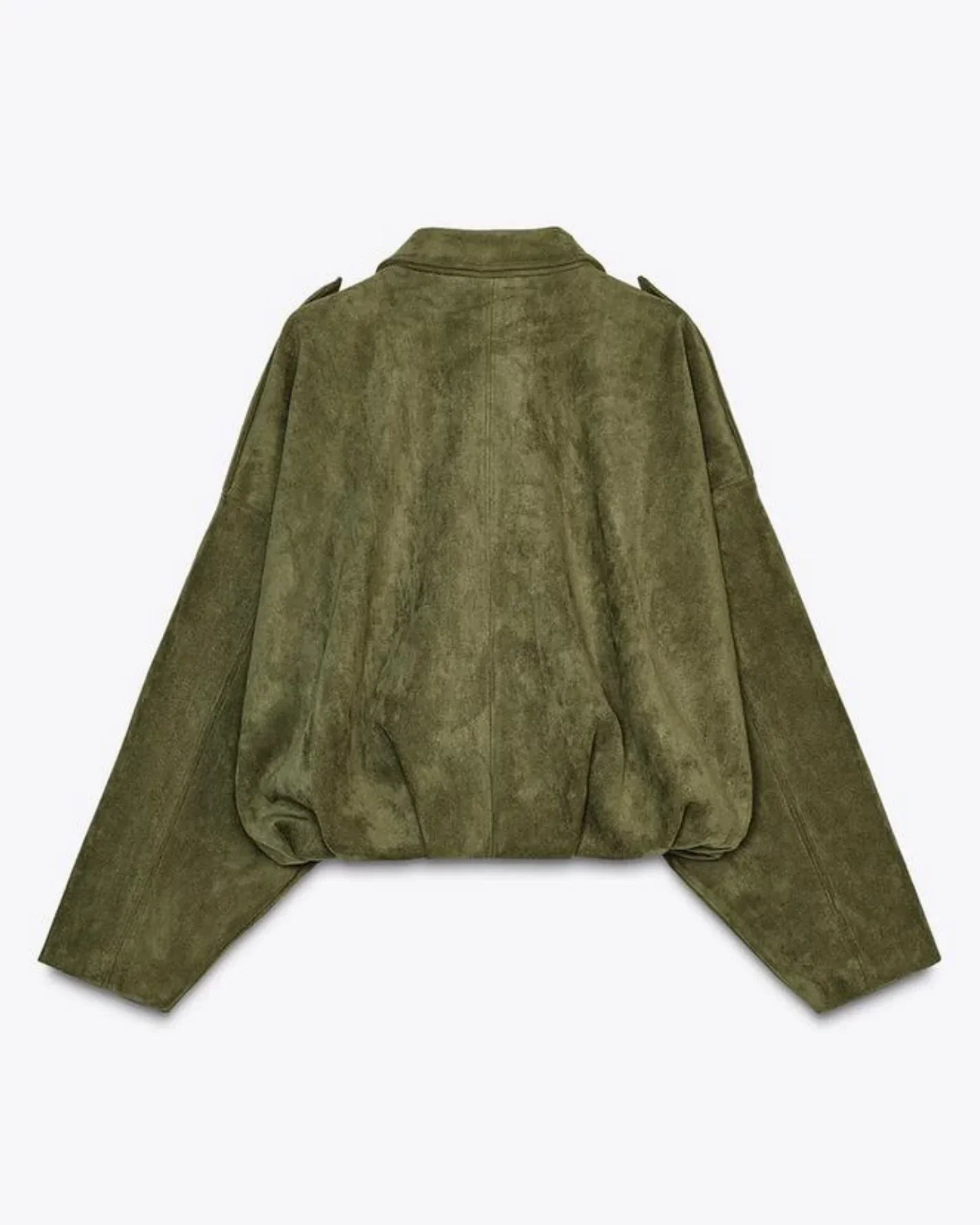 Women's Suede Oversized Warm Leather Jacket