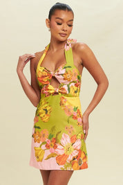 Shirin - Summer halter mini dress