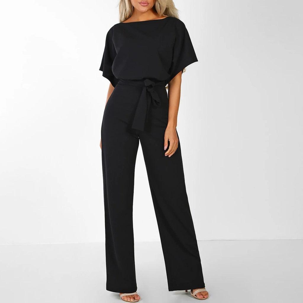 Jinte-Rose - Jumpsuit with bow detail