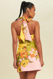Shirin - Summer halter mini dress