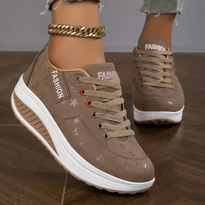 Orthopedic Sneakers for Women with Comfortable Sole and Laces
