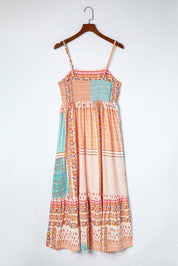 Talia - Boho Maxi Summer Dress with Spaghetti Straps
