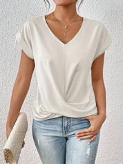 Noreen - Casual T-shirt with V-neck