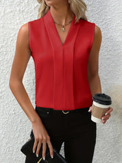 Sleeveless V-Neck Top for Women