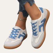 Lightweight Women's Sneakers with Laces and Anti-Slip Sole