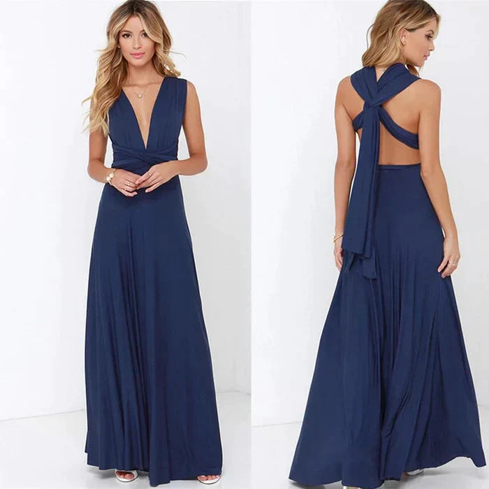 Kensi - Maxi Dress with Wrap Top