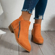 Céline - Trendy Suede Boots with Heel