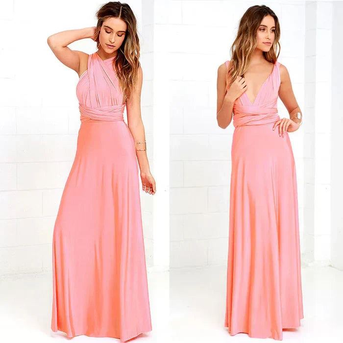 Kensi - Maxi Dress with Wrap Top