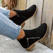 Céline - Trendy Suede Boots with Heel