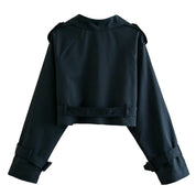 Stylish Women's Short Trench Coat for a Casual Look