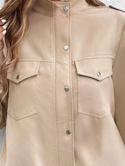 Bente - Blazer Jacket with Small Stand-Up Collar and Pockets
