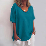 Oversized Comfort Shirt with Loose Fit for Women