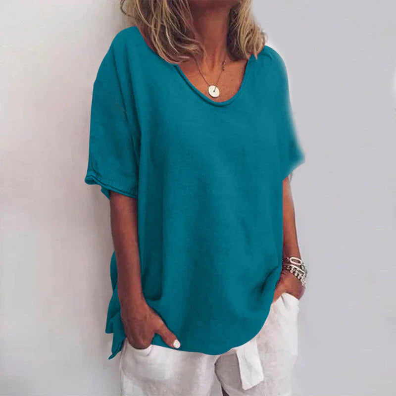 Oversized Comfort Shirt with Loose Fit for Women