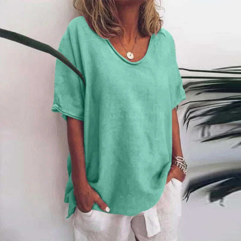 Oversized Comfort Shirt with Loose Fit for Women