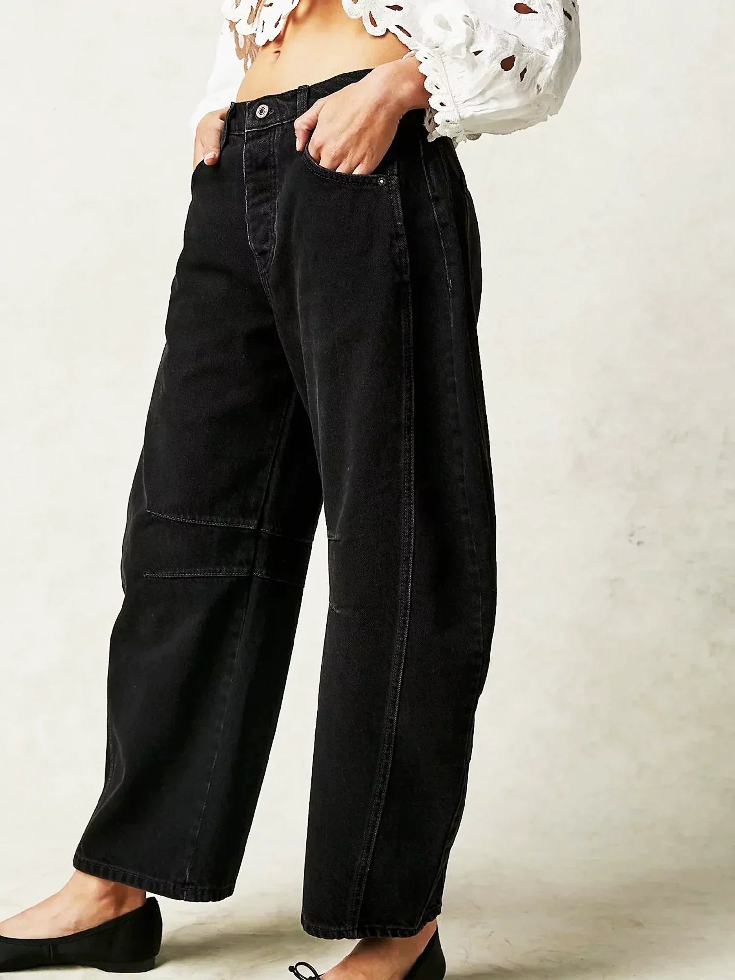 Zillah – Wide-Leg Barrel Jeans | High Waist