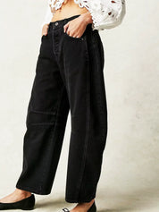 Zillah – Wide-Leg Barrel Jeans | High Waist