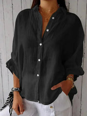 Maëlle - Stylish Linen Women's Blouse