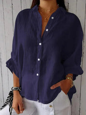 Maëlle - Stylish Linen Women's Blouse