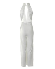 Elegant Women's Jumpsuit with Open Back and Halter Neck