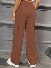 Trendy Cargo Pants for Women with High Waist and Straight Legs
