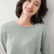 Fine-Knit Sweater for Women with Round Neck Soft and Comfortable