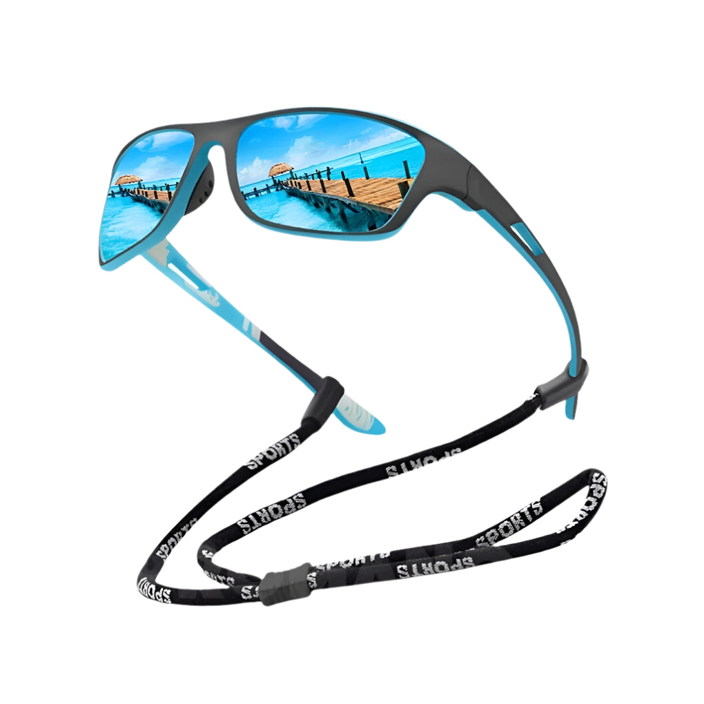 Sporty Polarized Unisex Sunglasses for Outdoors