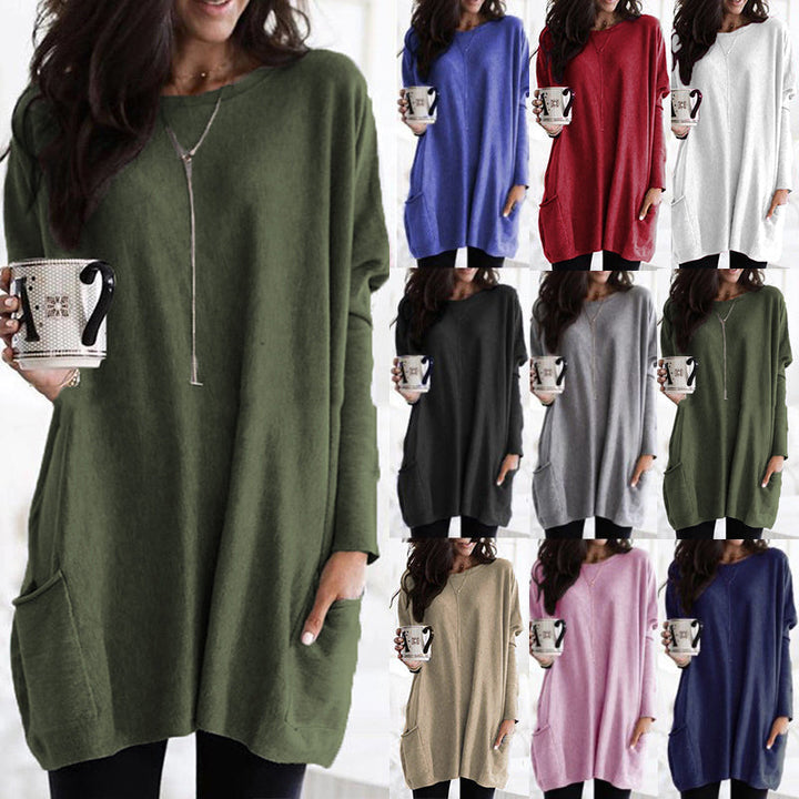 Women's Sweater Dress with Pockets