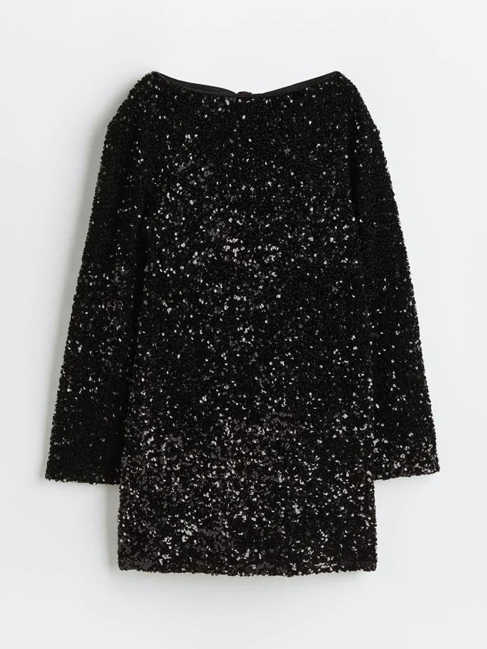 Glitter Chic Women's Mini Cocktail Dress with Open Back and Bow