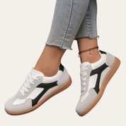 Lightweight Women's Sneakers with Laces and Anti-Slip Sole