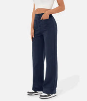 Stylish High-Waisted Wide-Leg Pants