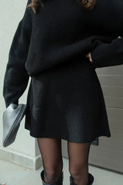 Women’s Co-ord Set Knitted with Sweater and Skirt Warm and Soft
