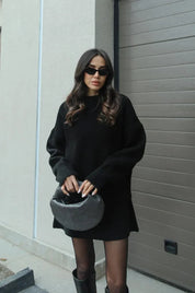 Women’s Co-ord Set Knitted with Sweater and Skirt Warm and Soft
