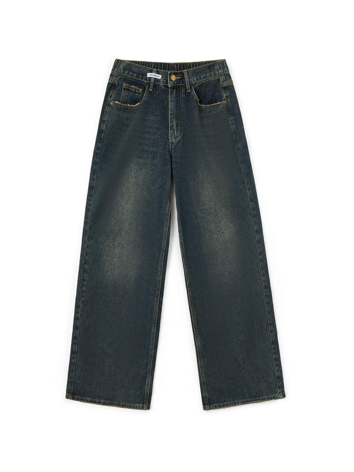 Women's Jeans with Vintage Look and Washed Effect