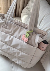 Trendy Women's Puffer Shoulder Bag with Spacious Comfortable Design