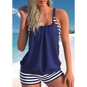 Stylish Tankini Set for Women with Loose Top and Shorts