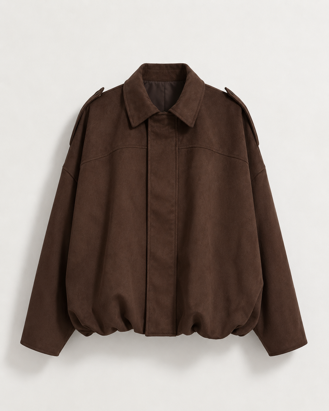 Women's Suede Oversized Warm Leather Jacket